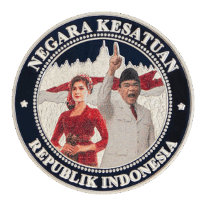 80th Independence Day Indonesian Youth Zinc Alloy Medal
