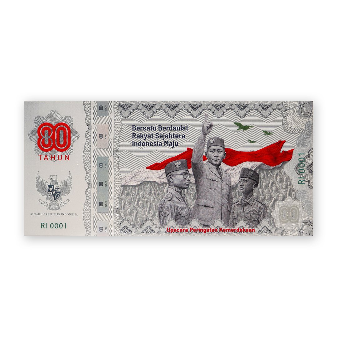 80th Independence Day Flag Ceremony Silver Note