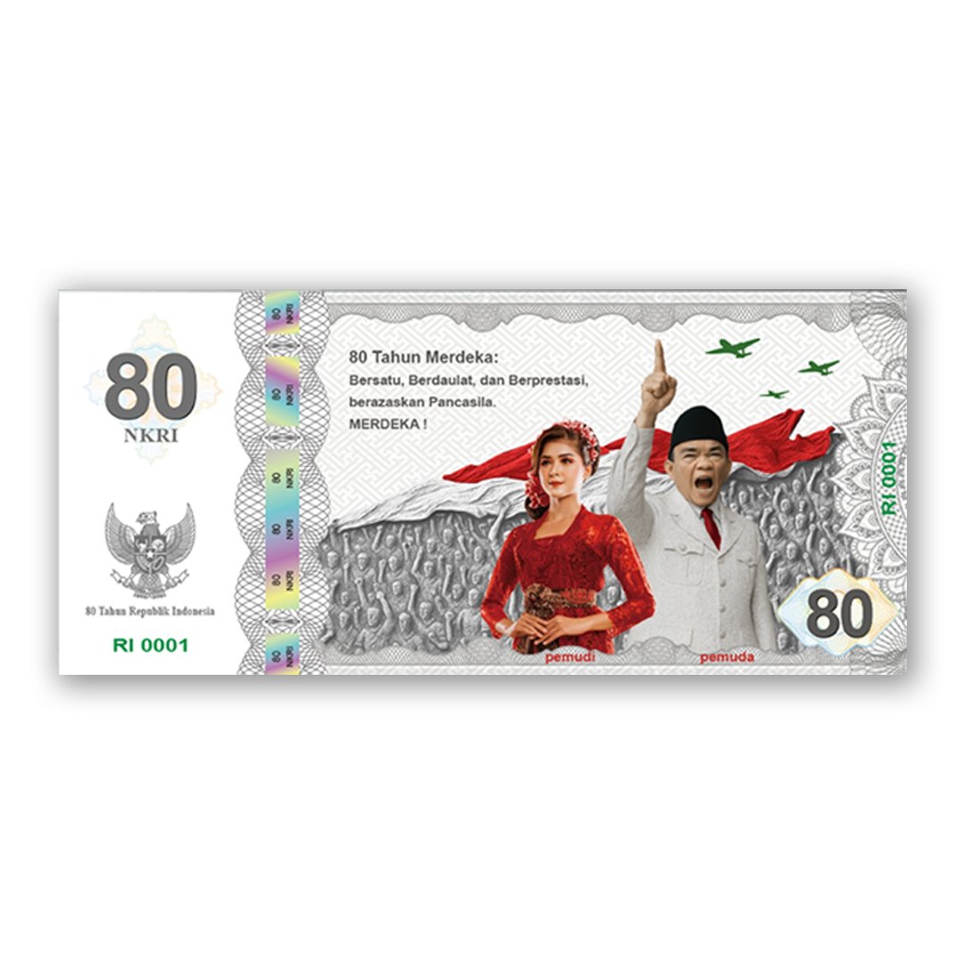 80th Independence Day Indonesian Youth Silver Note