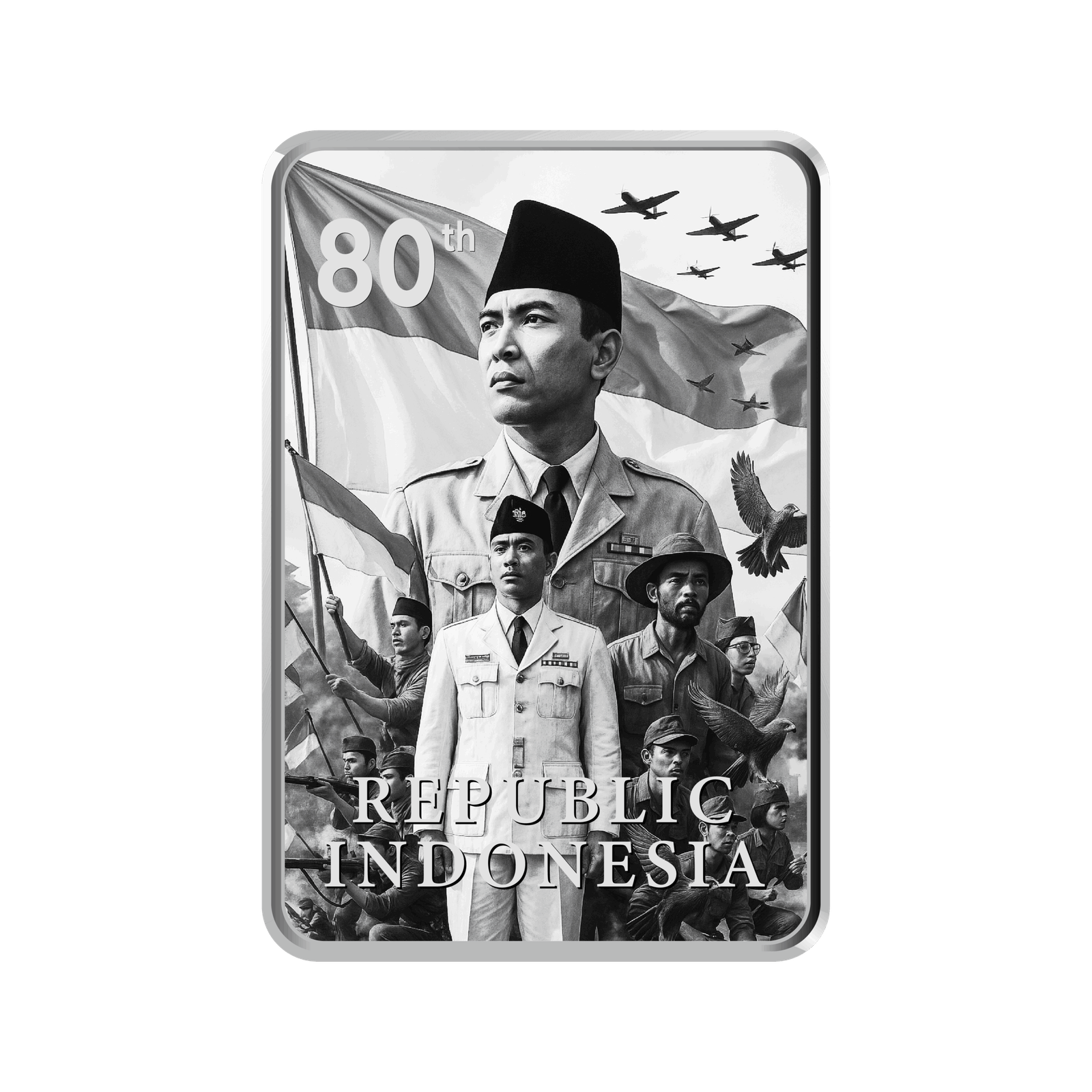 80th Independence Day Indonesia - Silver Bar