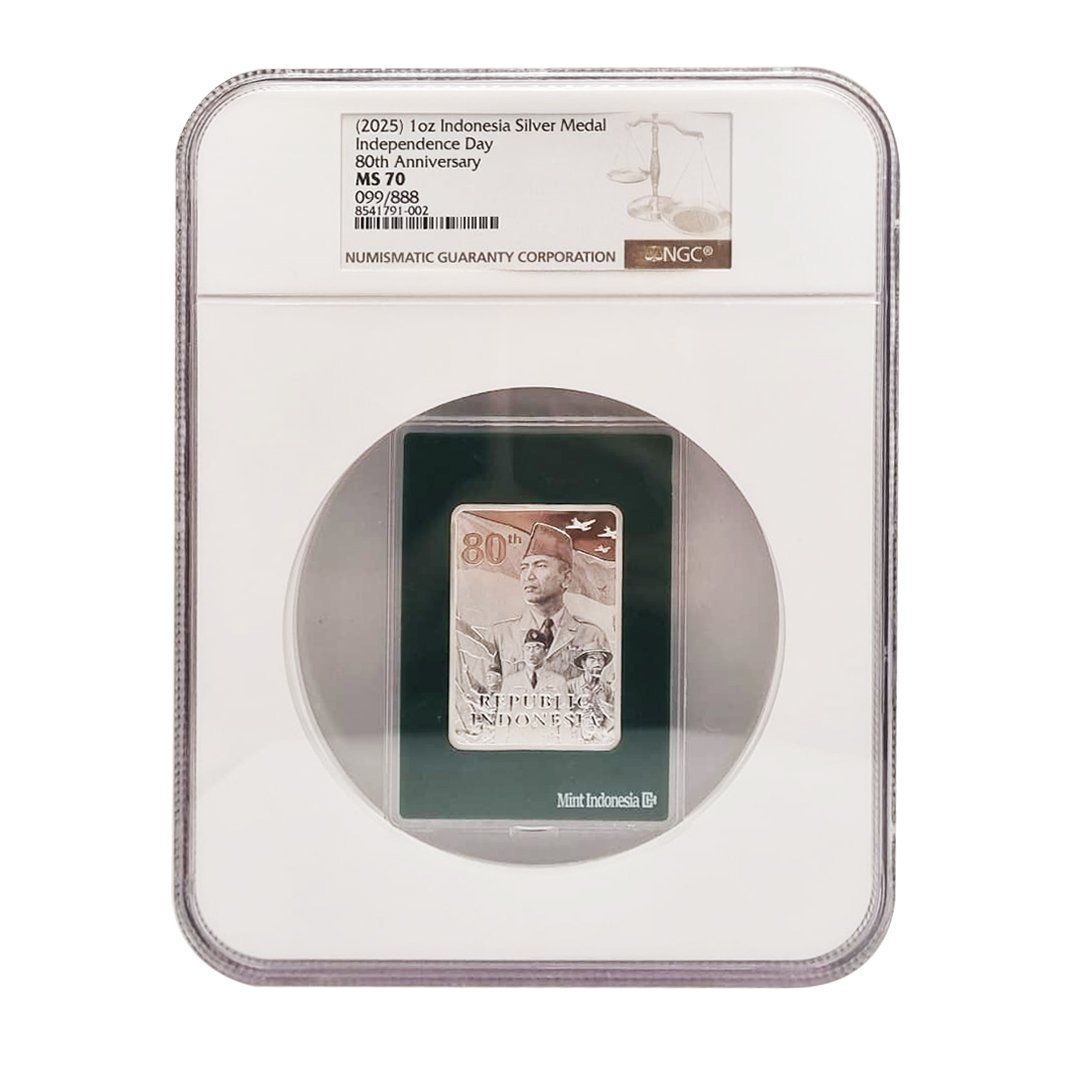 80th Independence Day Indonesia - Choice Number 099 / 888 - Highest Score NGC 70