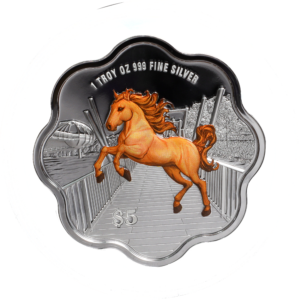 Silver Coin Colour 1oz - 2026 Singapore Lunar Horse