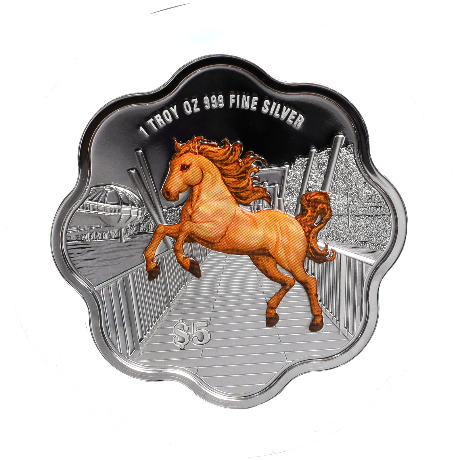 Silver Coin Colour 1oz - 2026 Singapore Lunar Horse