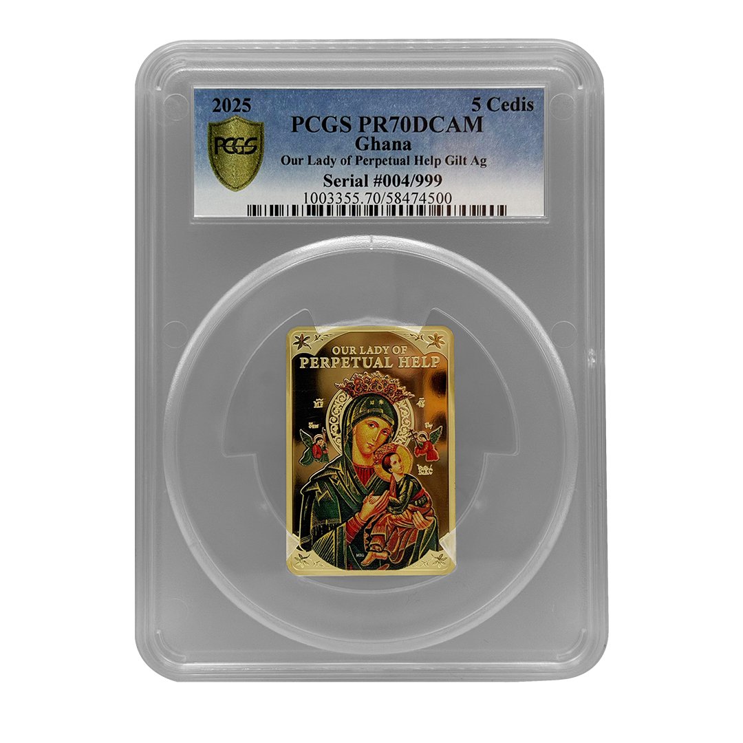 Our Lady of Perpetual Help Gold Plated – Choice Number 004 / 999 – Highest Score PCGS 70