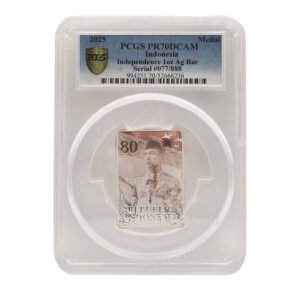 80th Independence Day Indonesia – Choice Number 077 / 888 – Highest Score PCGS 70