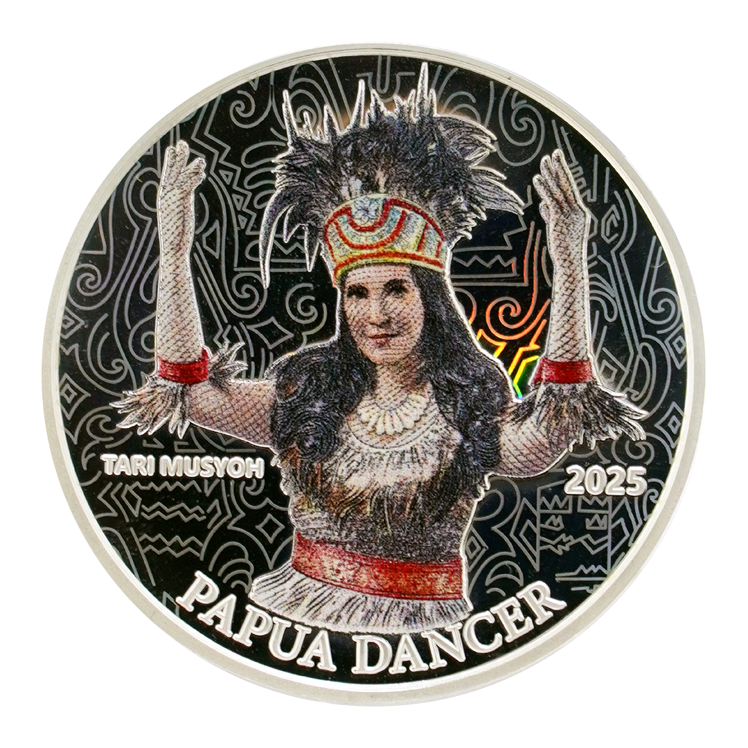 Papua Dancer - Silver Colorised