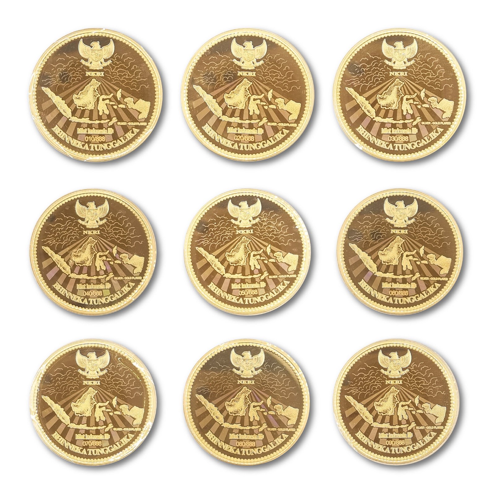 Batak and Papua Dancer Set – Gold Plated Choice Number 010-090 (9pcs x 2) - Image 3